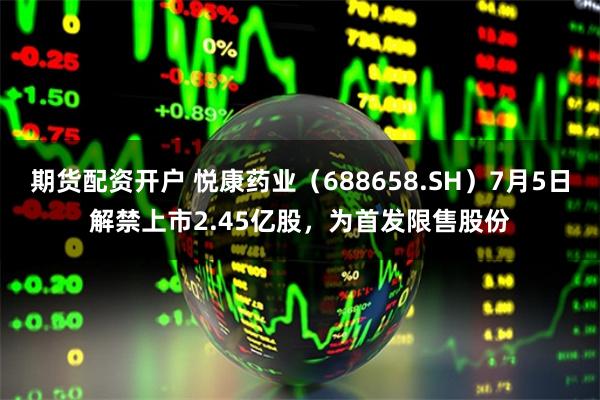 期货配资开户 悦康药业（688658.SH）7月5日解禁上市2.45亿股，为首发限售股份